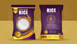Rice Package Mockup - Vector Illustration