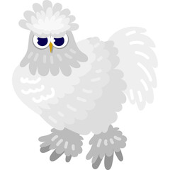 Wall Mural - silkie chicken animal zoo nature life