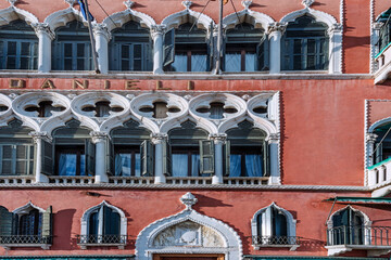 Wall Mural - Facade of old buildings in Venice, Italy, 2019