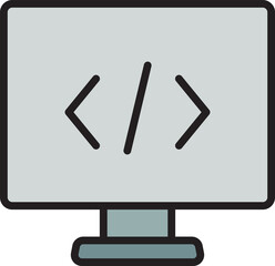 computer coding icon