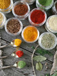 herbs and spices for cooking.
