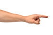© Kryuchka Yaroslav - Man hand gesture finger pointed isolated on white background