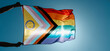flying a progress pride flag, web banner format