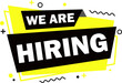 we are hiring job vacancy recruitment hire employee social media post template modern minimalist