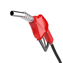 Filling Gun. Gas Refuelling Nozzle, Gasoline Pump 3d Render Isolated On Transparent