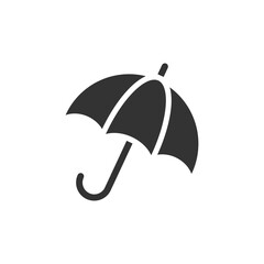 Wall Mural - umbrella icon. parasol sign. rainy protect, safety web symbol in png flat style.