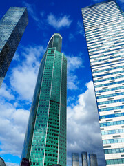 Wall Mural - Moscow, Russia - September 2022: Skyscrapers of The Moscow International Business Center