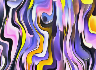 Wall Mural - retro style art