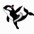 © Andrea Izzotti - orca killer whale dancing in tutu