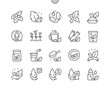 © palau83 - Stevia. Sweetener sugar substitute. Natural healthy product. Menu for cafe. Pixel Perfect Vector Thin Line Icons. Simple Minimal Pictogram