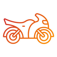 Sticker - Motorbike Icon Style