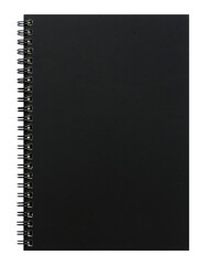 Wall Mural - black notebook cover isolated with clipping path for mockup