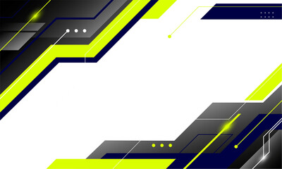 Wall Mural - futuristic gaming overlay for design element copy space. modern shape for ornament live streaming hu