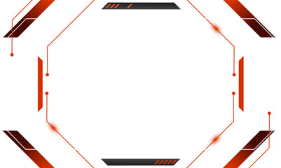 Wall Mural - futuristic gaming overlay for design element copy space. modern shape for ornament live streaming hu