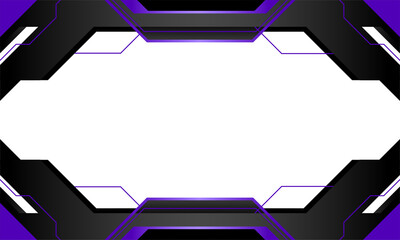 Wall Mural - futuristic gaming overlay for design element copy space. modern shape for ornament live streaming hu