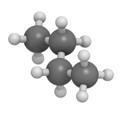 Wall Mural - Butane, molecular model