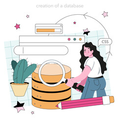 Wall Mural - programming concept. idea of coding, testing and writing programs
