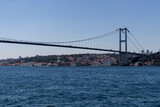 Fototapeta Londyn - Panorama from Bosporus to city of Istanbul, Turkey