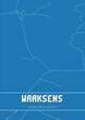 © Rezona - Blueprint of the map of Waaksens located in Fryslan the Netherlands.