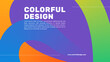 © adanzat - Minimalist modern colorful design template.