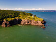 © PhotoSpirit - Aerial view of Lighthouse at Quaco Head Fundy Reserve in Canada