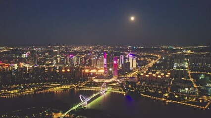 Canvas Print - night view of the city