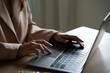 © PaeGAG - Asian woman working with laptop in her office. business financial concept.