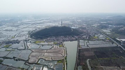 Poster - aerial view of the city