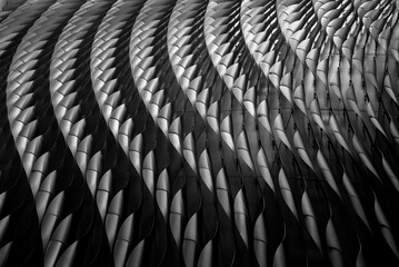Aufkleber - Exterior of modern architecture. Building abstract background