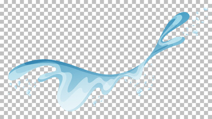 Wall Mural - Water splash on grid background