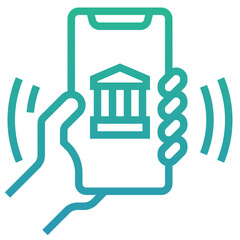 Poster - digital ebanking icon