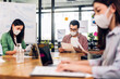 © Art_Photo - Group of asian business meeting and discussing strategy startup project analysis finance process.Success business people work plan and brainstorm marketing idea with laptop in office.Teamwork