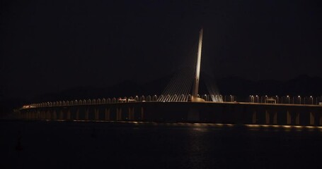 Poster - bridge at night