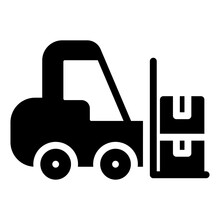 Forklift Glyph Icon