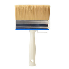 Wallpaper paste brush isolated over white.