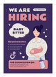 © Pitchlook - We are hiring flyer pamphlet brochure poster design vector baby sitter template in A4 size