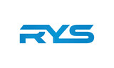 Fototapeta  - RYS monogram linked letters, creative typography logo icon