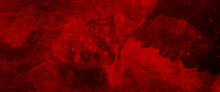Red Watercolor Ombre Leaks And Splashes Texture On Red Watercolor Paper Background, Watercolor Dark Red Black Nebula Universe. Watercolor Hand Drawn Illustration. Red Watercolor Ombre Leaks. 
