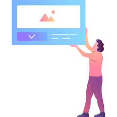 Web design icon interface template flat vector