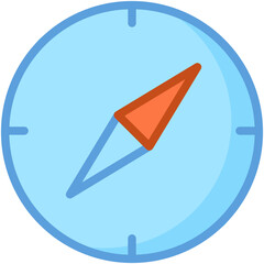 Sticker - Compass Vector Icon 