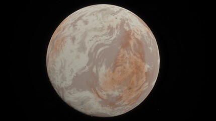 Wall Mural - fantasy is an abstract planet in space against the background of stars and galaxies. 3d illustration