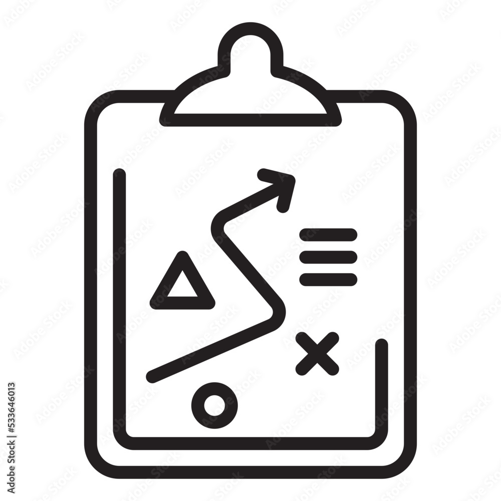 strategy vector icon. plan symbol. Stock Vector | Adobe Stock