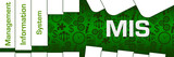 Fototapeta  - MIS - Management Information System Green Business Texture Abstract Shapes 