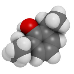 Canvas Print - Propofol anesthetic drug, chemical structure.