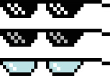 Set Of Pixel Glasses