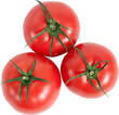 © Miquel - Top view of three fresh tomatoes
