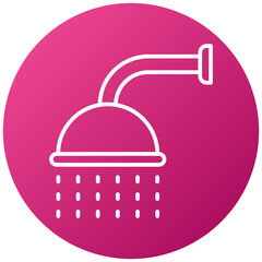 Sticker - Shower Head Icon Style