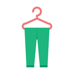 Sticker - hanger with green pants