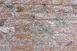 Panorama de fond d'un mur de vieilles briques pour création d'arrière plan.	