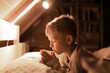 © kieferpix - Little boy praying in bed before sleep